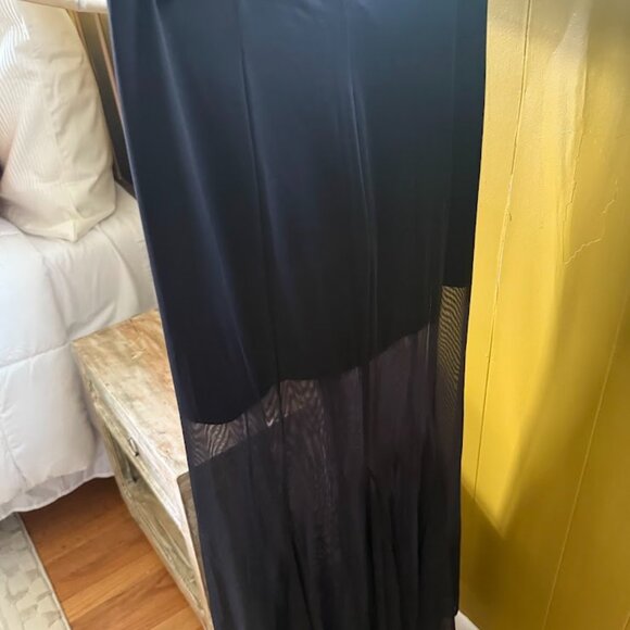 Commense Black Sheer Maxi Skirt - Picture 5 of 9